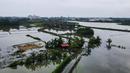Hingga Sabtu (30/11/2024), banjir besar di Malaysia menyebabkan lebih dari 122.000 orang harus mengungsi. (MOHD RASFAN/AFP)