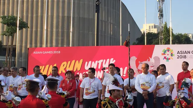 Menko PMK Puan Maharani melepas Fun Run menyambut Asian Games 2018