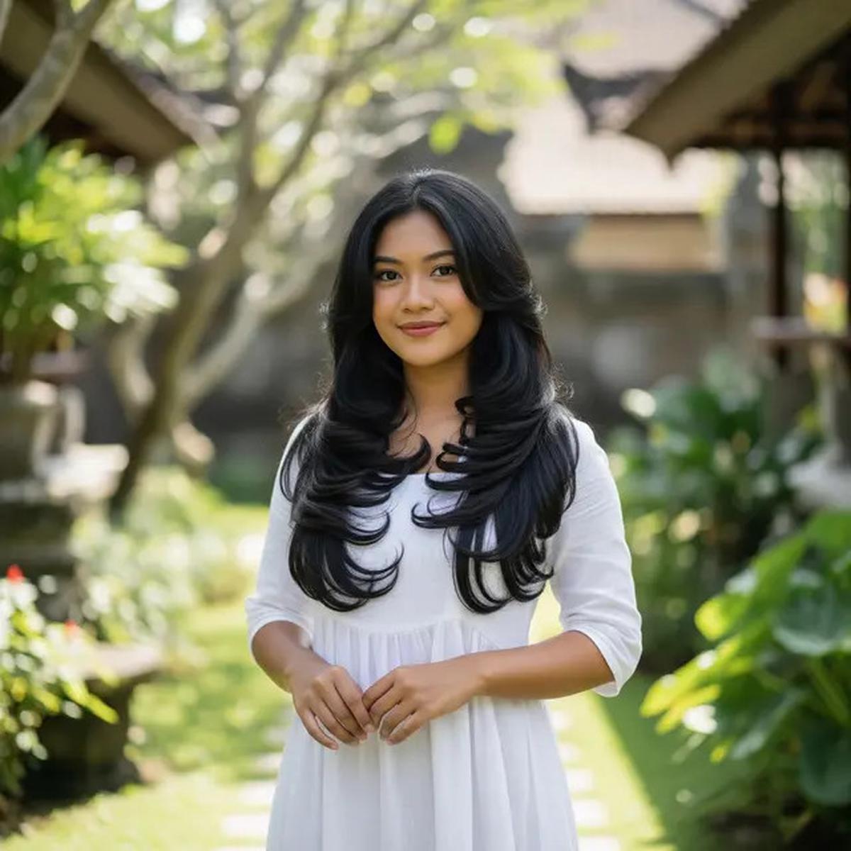 9 Model Rambut Panjang Lurus Belah Tengah Kekinian, Tampil Stylish Setiap Hari