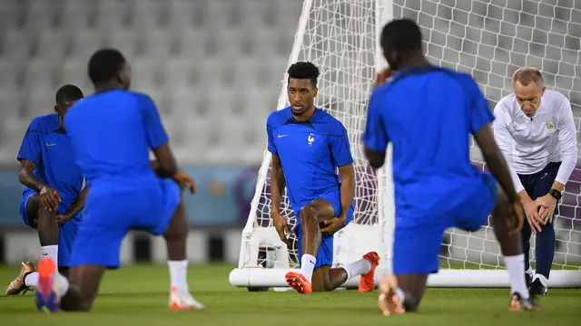 Latihan Terakhir Timnas Prancis Jelang Kontra Inggris di Perempat Final Piala Dunia 2022