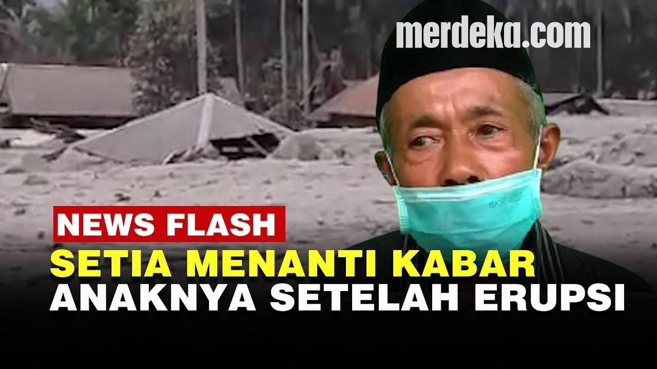VIDEO: Kakek Sukarno Rela Tidur Beralas Kardus Cari Anaknya yang Hilang saat Erupsi