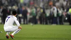 Manchester United's Cristiano Ronaldo at the end of the UEFA Champions League final against FC Barcelona on May 27, 2009 at Olympic Stadium in Rome. Barcelona defeated MU 2-0. AFP PHOTO/FILIPPO MONTEFORTE