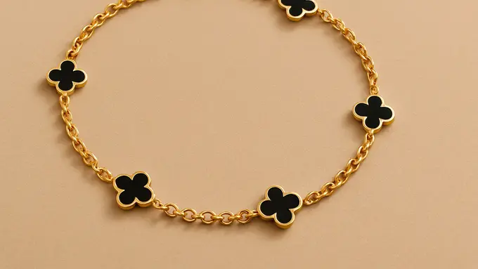 Inspirasi Model Gelang Emas Bunga Hitam