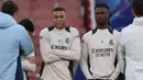 Rapuhnya lini belakang Real Madrid berdampak pada performa dan hasil pertandingan tim di liga domestik. (Adrian DENNIS/AFP)