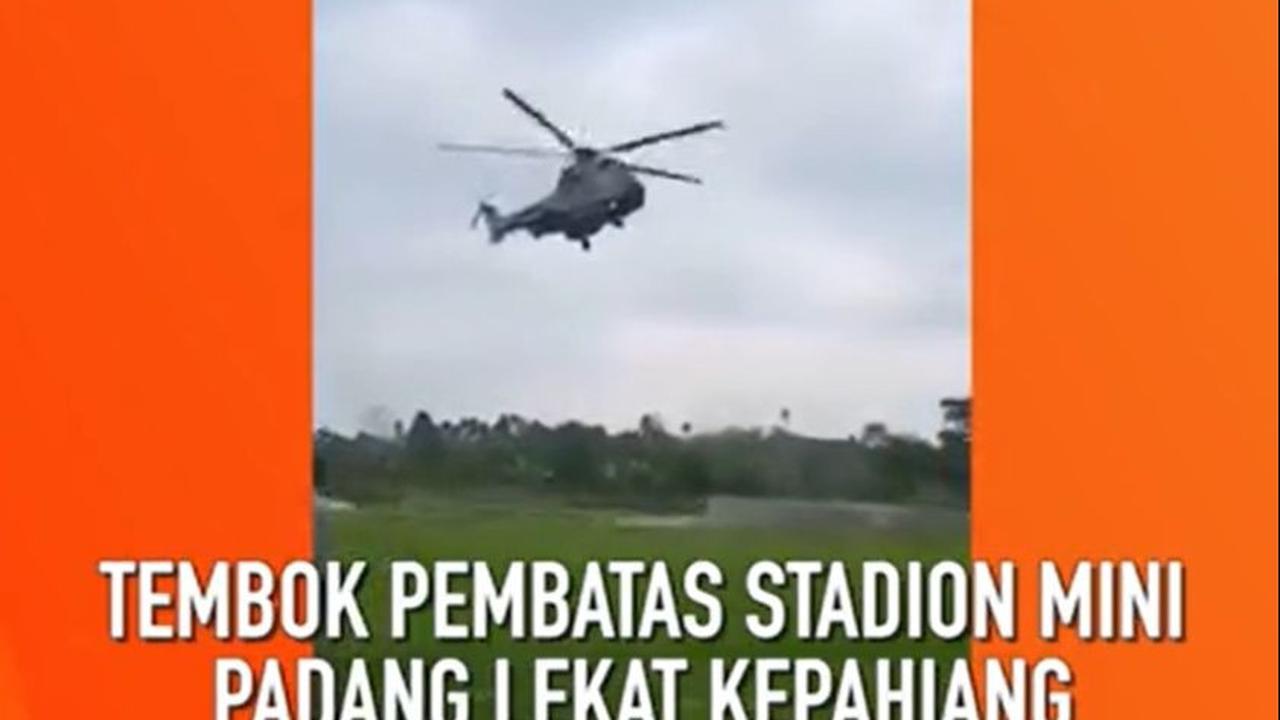 "Meskipun pendaratan helikopter tersebut sudah sesuai standar berada dalam jarak aman yaitu 50-70 meter dari bangunan terdekat," katanya.