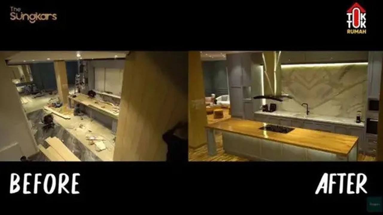Transformasi Dapur Zaskia Sungkar, Dari Sederhana Menjadi Mewah dan Fungsional