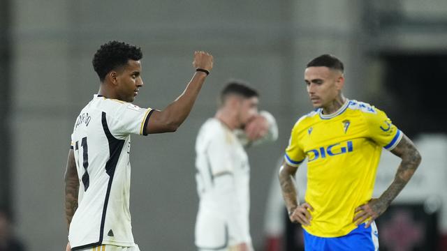 Selebrasi Rodrygo saat membantu Real Madrid mencukur Cadiz di LaLiga