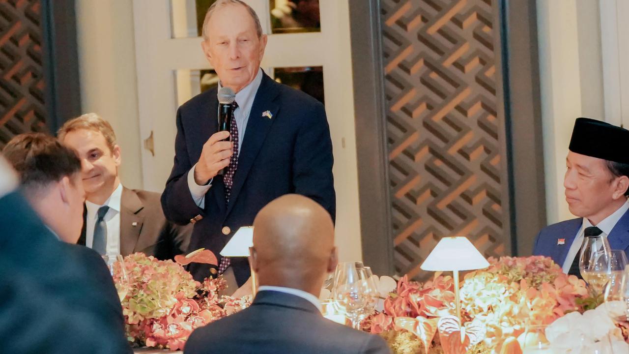 Jokowi dengan Mike Bloomberg
