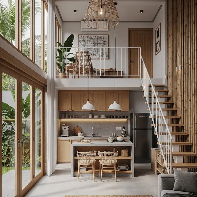 9 Model Rumah Mezzanine Kekinian dengan Dapur Open Space, Maksimalkan Lahan
