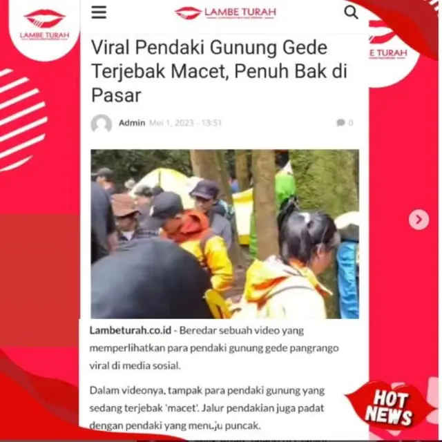 Jalur Pendakian Gunung Gede Macet, Suasana Seram Pegunungan Disebut Berubah Jadi Seperti Pasar