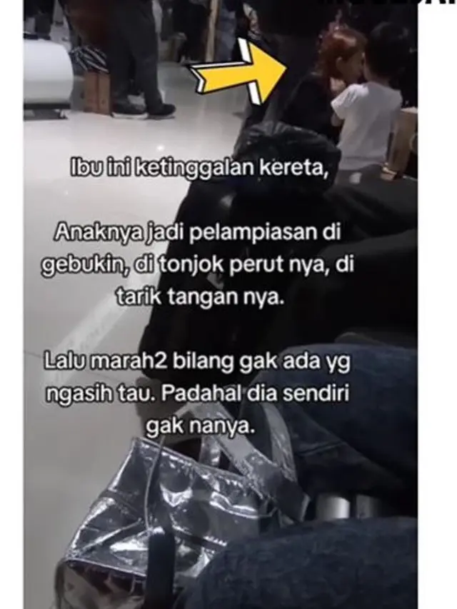 Ibu Marah dan Pukuli Anaknya di Depan Umum karena Ketinggalan Kereta, Warganet Khawatir Nasib Sang Anak