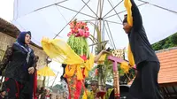 Ritual adat Seblang Olehsari, Banyuwangi, yang digelar setiap tahunya pada bulan Syawal  (Istimewa)