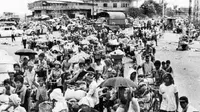 Pol Pot memaksa jutaan orang keluar dari wilayah perkotaan dan menjadi petani (AFP)