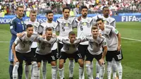 Kurniawan Dwi Yulianto menjagokan Timnas Jerman meraih gelar Piala Dunia 2018 karena menjadi tim dengan materi pemain paling komplet. (AFP/Patrick Stollarz)