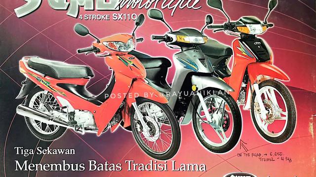 Motor cina mirip Supra Bapak (Instagram/@rayuaniklan)