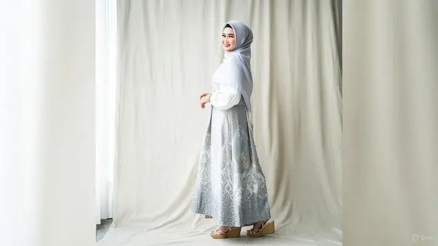 Model Baju Batik Elegan dan Mewah untuk Gamis/Ilustrasi AI