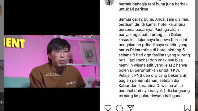 Unggahan Nikita Mirzani. (Foto: Instagram @nikitamirzanimawardi_172)