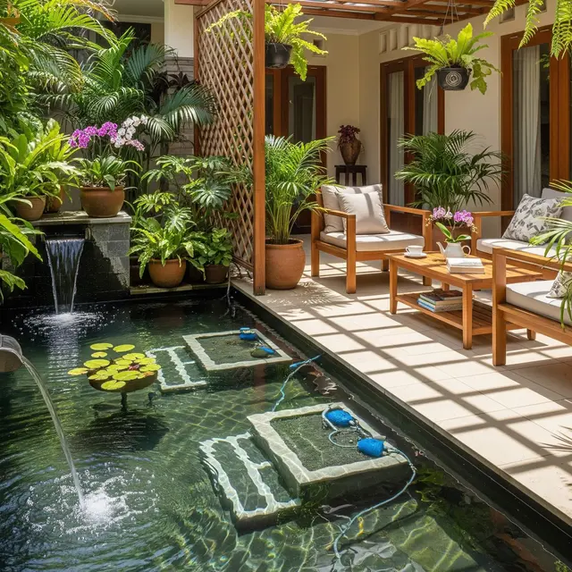 Model Teras Rumah dengan Sistem Pencegah Ular