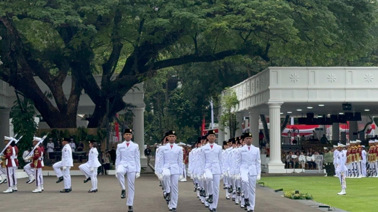 Gladi bersih upacara HUT ke-80 RI di Istana