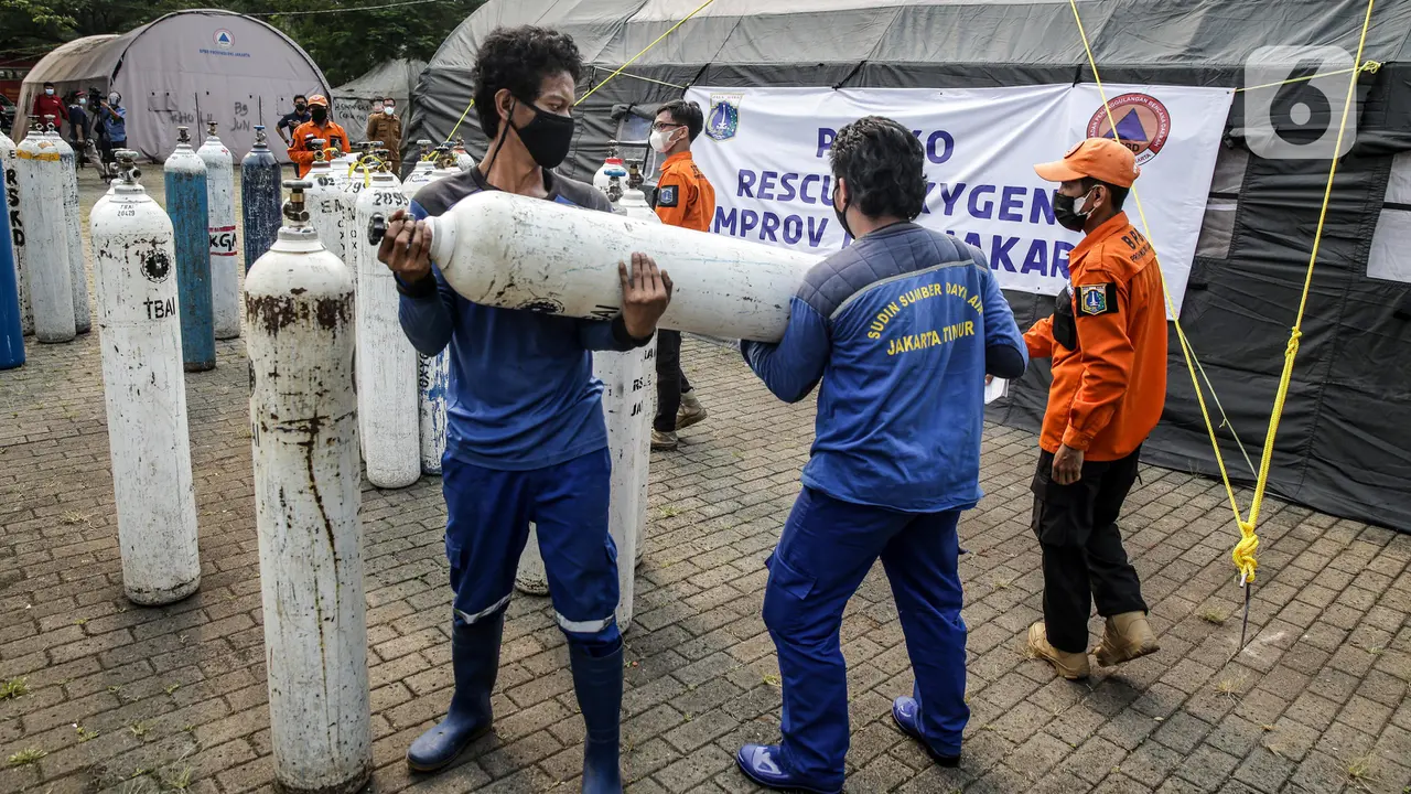 FOTO: Melihat Posko Rescue Oxygen DKI Jakarta