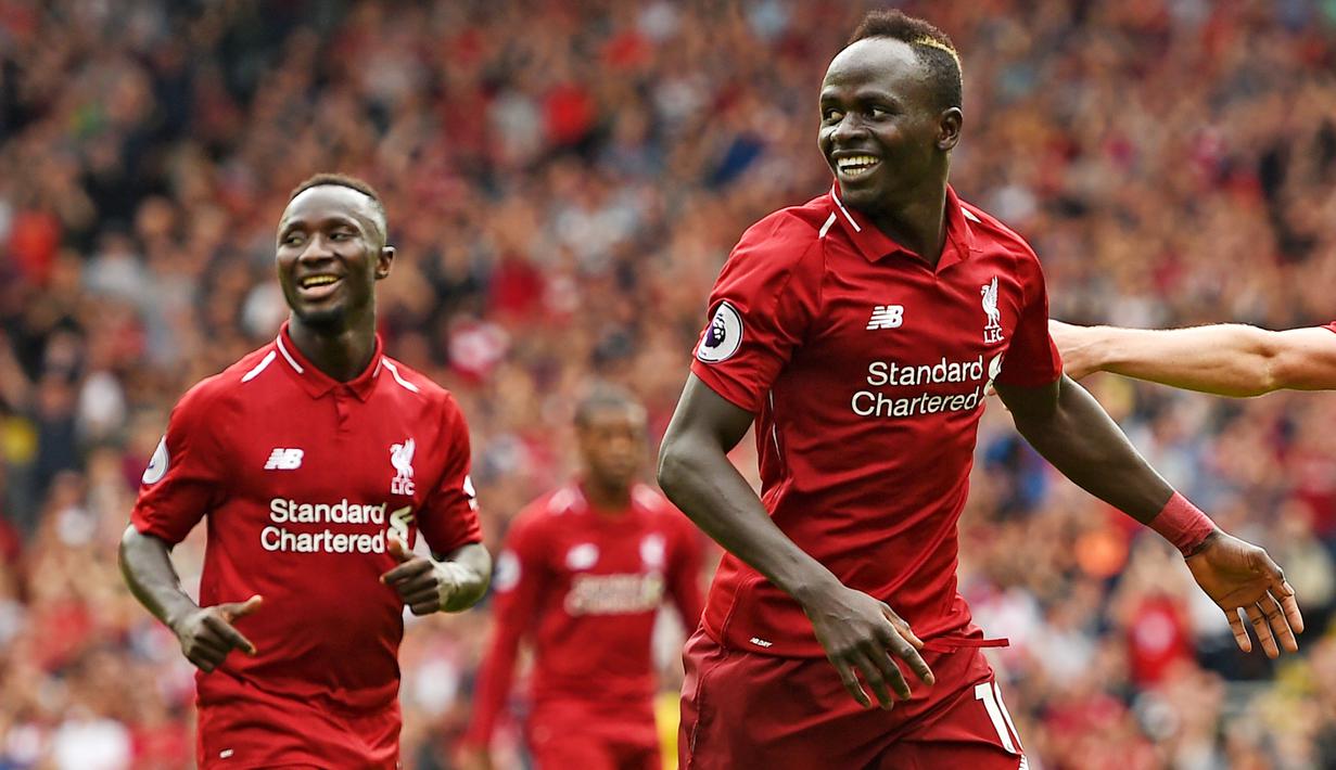 4. Sadio Mane (Liverpool) - 6 Gol. (AFP/Oli Scarff)