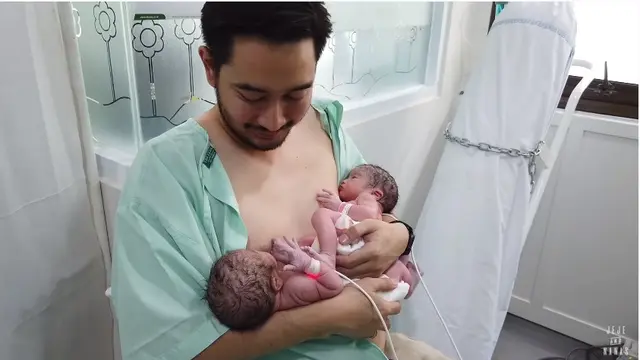 7 Momen Haru Lahiran Syahnaz Sadiqah, Bayinya Kembar