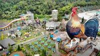 Bangunan ayam raksasa terbesar di dunia ada di Champuestohan Highland Resort, Filipina (dok Instagram @FreakOut/https://www.instagram.com/p/DCTYdjsyeJi/?img_index=1&igsh=Ymw4bW4xcXBmbWE3/Maheza Nurmiagita)