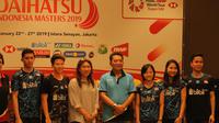 Sebanyak 267 atlet dari 20 negara bakal bersaing di Indonesia Masters 2019 yang berlangsung pada 22-27 Januari 2019. (Bola.com/Zulfirdaus Harahap)