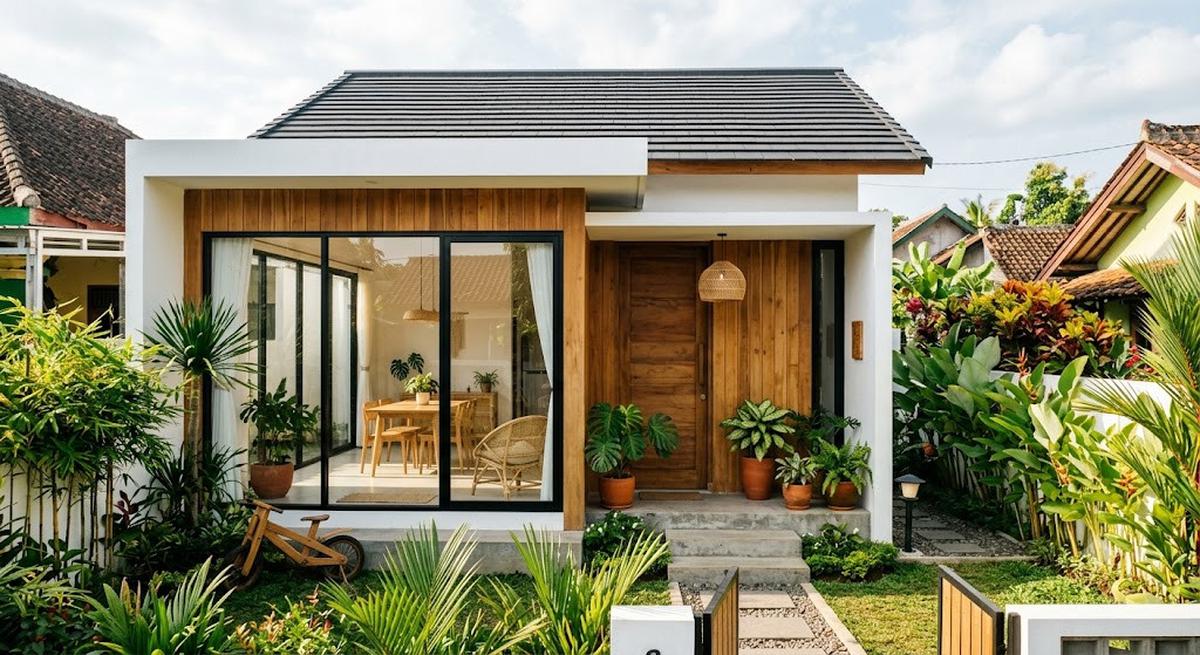 6 Model Rumah Bergaya Tropical Japandi yang Mudah Ditiru, Nyaman dan Estetik
