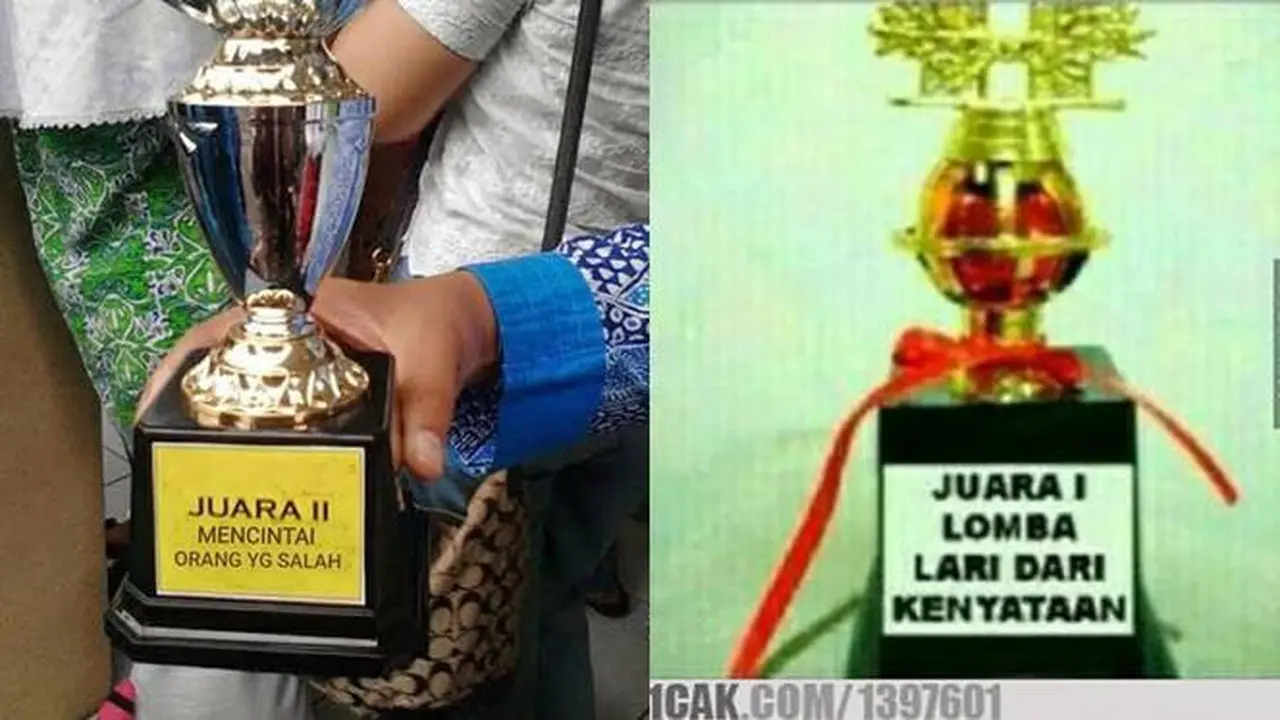 5 Editan Piala Juara Jadi Sobat Sedih Ini Bikin Tepuk Jidat