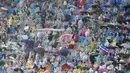 Pertandingan yang berlangsung di Suwon Stadium, Korea Selatan, pada Rabu (20/05/2026) waktu setempat menjadi pertemuan pertama sejak delapan tahun lalu ketika tim Korea Utara bertemu dengan tim Korea Selatan. (AP Photo/Lee Jin-man)