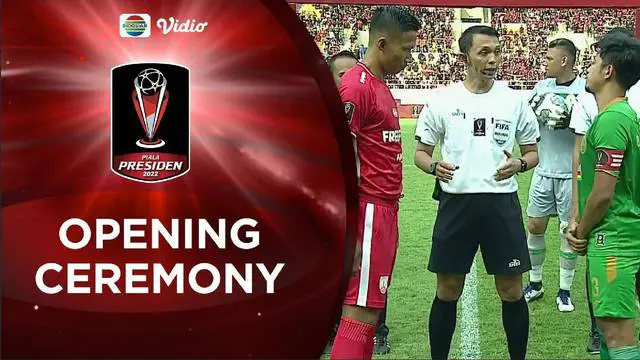 Berita Video, Piala Presiden 2022 resmi Dimulai pada Sabtu (11/6/2022). Berikut ini keseruan Opening Ceremony yang Berlangsung di Stadion Manahan Solo.