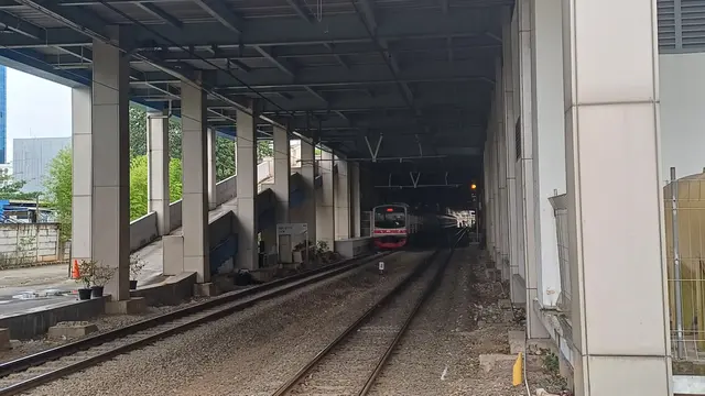 Stasiun Karet, Jakarta. (Foto: Liputan6.com/Maulandy R)