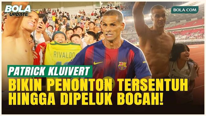 Momen Langka! Rivaldo Diserbu Penonton hingga Dipeluk Fans Cilik Real Madrid