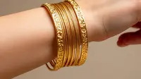 8 Model Gelang Keroncong 24 Karat 5 Gram, Investasi Perhiasan Mewah