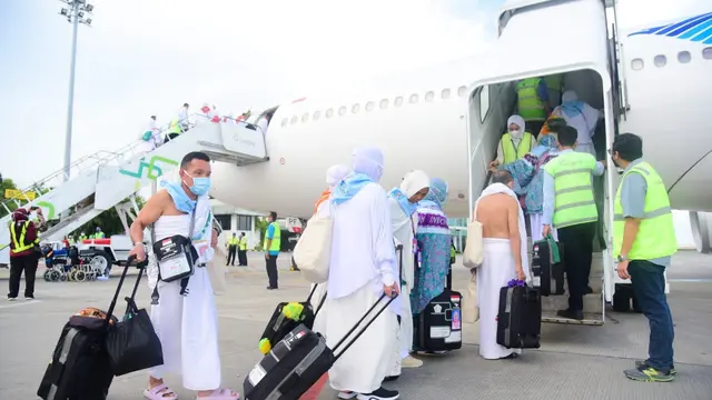 PT Angkasa Pura I  telah memberangkatkan sebanyak 39.296 calon jemaah haji selama periode 4-28 Juni 2022. (Dok Angkasa Pura I)