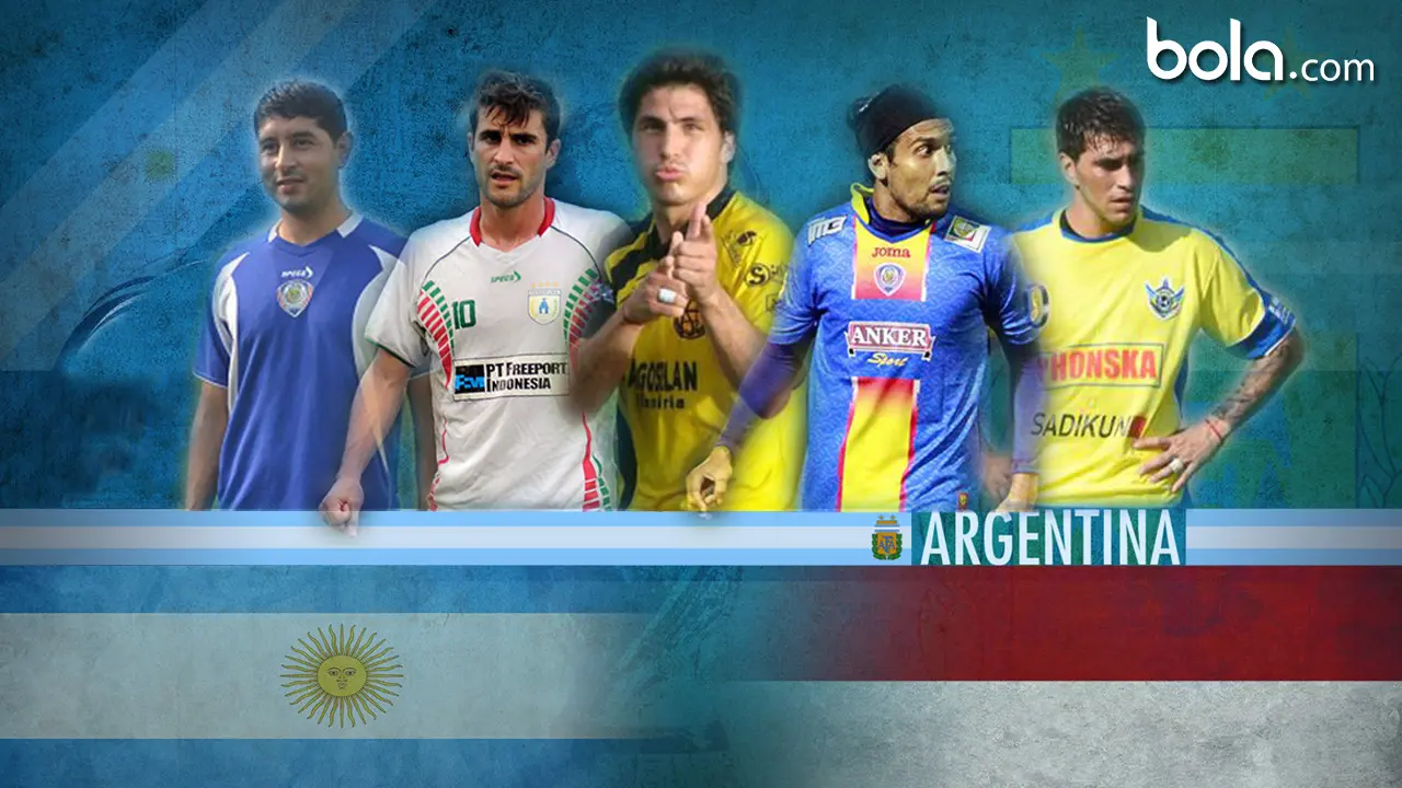 5 Pemain Argentina yang Memukau Sepak Bola Indonesia (bola.com/Rudi Riana)