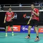 Ganda putra Indonesia Hendra Setiawan/Mohammad Ahsan lolos ke babak kedua OUE Singapore Open 2015 (Humas PP PBSI)