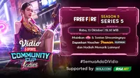 Jadwal dan Live Streaming Vidio Community Cup Ladies Season 5 Free Fire Season 5 di Vidio, Rabu 13 Oktober 2021. (Sumber : dok. vidio.com)