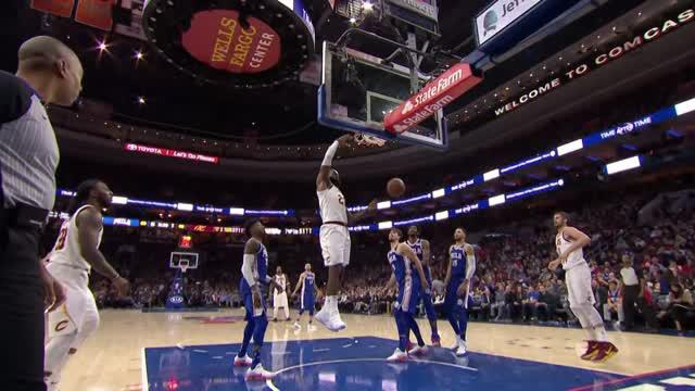 LeBron James cetak dobel-dobel saat Cleveland Cavaliers kalahkan Philadelphie 76ers 113-91.