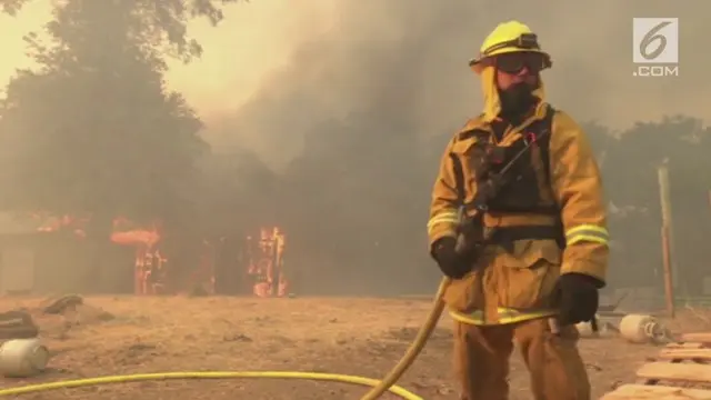 Kebakaran hutan yang melanda California Utara sejak pekan lalu semakin meluas. Sebanyak 14.000 orang telah dievakuasi dan ribuan bangunan lainnya terancam dilalap si jago merah.