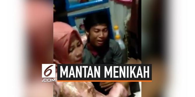 VIDEO: Pria Ini Menangis Tersedu Melihat Mantannya Menikah