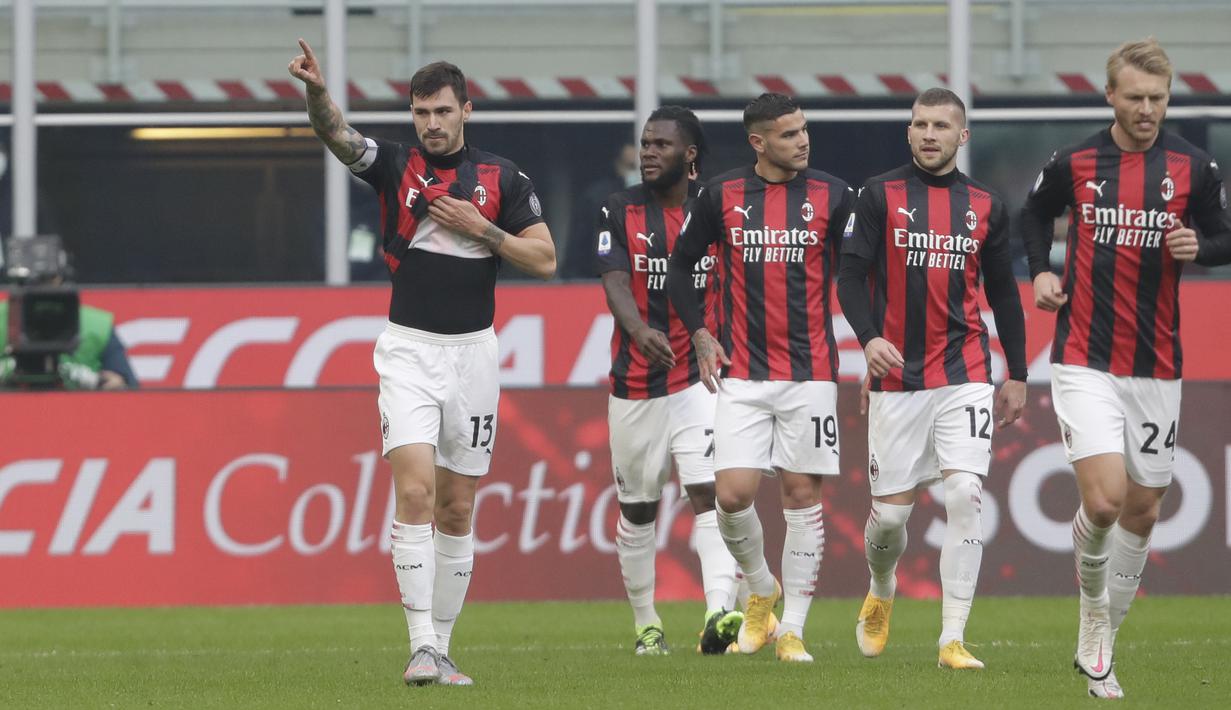 FOTO: Gol Kessie dan Romagnoli Antar AC Milan Bungkam Fiorentina - Bola Liputan6.com