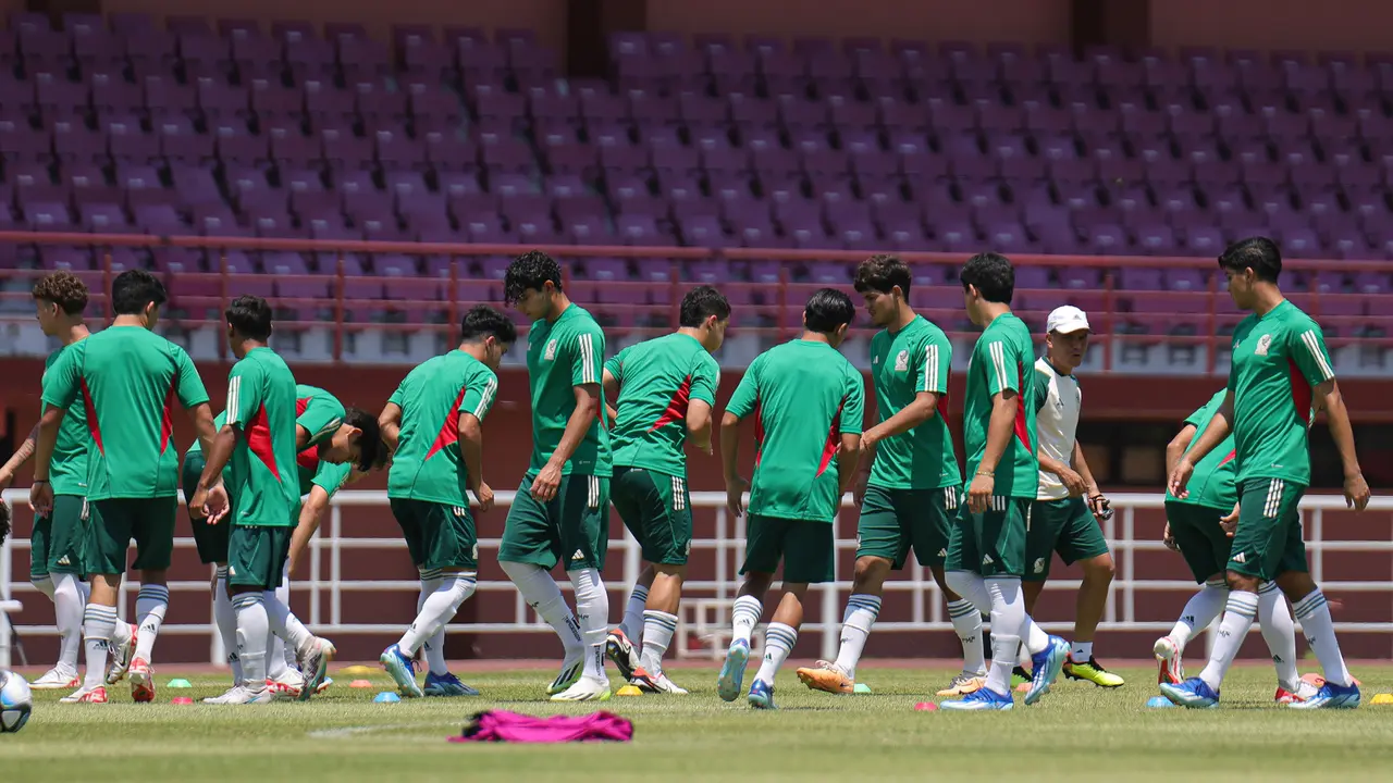 Latihan Timnas Meksiko U-17