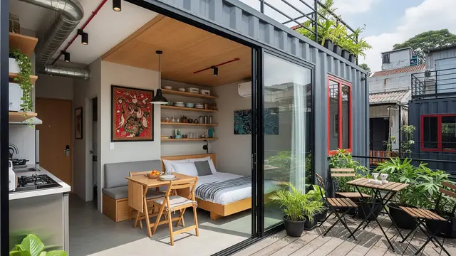 Model Rumah Kontainer Solusi Hunian Sempit dan Trendy
