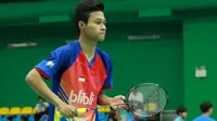 Tunggal putra Indonesia Vega Vio Nirwanda akan menghadapi Cheam June Wei dari Malaysia di babak keempat Asia Junior Championships 2015 (badmintonindonesia.org)