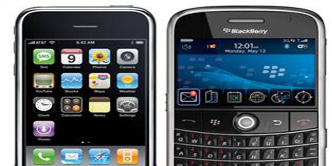iphone dan blackberry