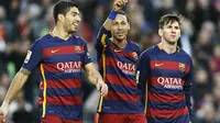 Jumlah gol Lionel Messi, Neymar, dan Luis Suarez hingga 30 November 2015 mampu menyamai koleksi gol Bayern Munchen. (Daily Mail)