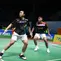 Ganda&nbsp;campuran Indonesia&nbsp;Bimo Prasetyo/Arlya Nabila Thesya Munggaran&nbsp;bertemu&nbsp;rekannya&nbsp;Renaldi Samosir/Masita Mahmudin pada perempat final Indonesia International Challenge 2025 di GOR Among Raga, Yogyakarta, Jumat (14/11). (foto: PBSI)