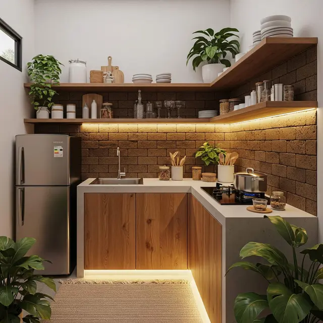 Desain Dapur Kecil Ukuran 3x3 Tapi Terasa Lega